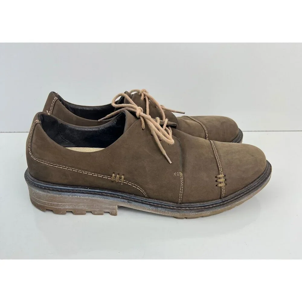 Naot Simiyu Oxford Cap Toe‎ Mens Shoes Brown Suede Lace Up EU 43 US 10